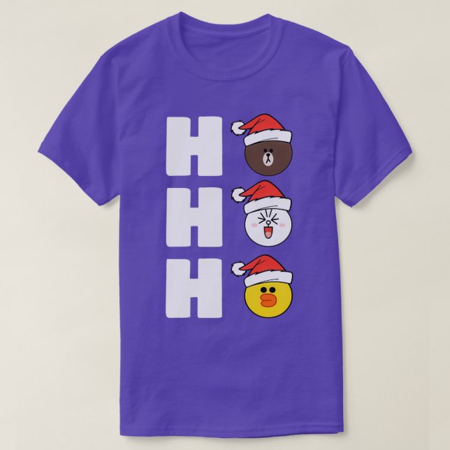 Christmas brown bear cony bunny rabbit duck  T-Shirt (Design Front)