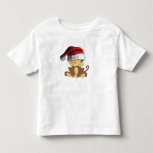 Christmas Brown Monkey Toddler T-Shirt