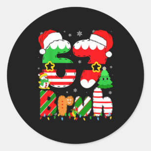 Christmas Bruh 67 Six Seven 6 7 Meme Funny Boy Gir Classic Round Sticker