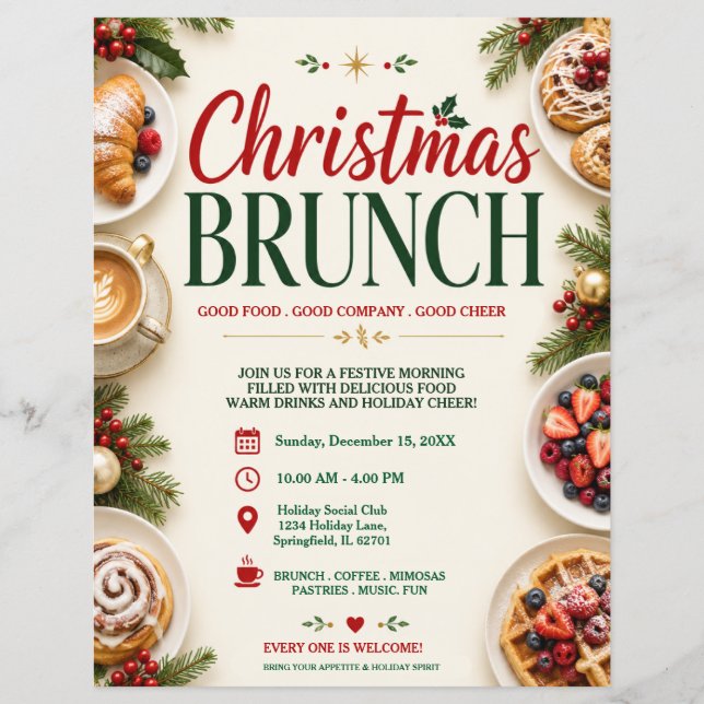 Christmas Brunch Flyer (Front)