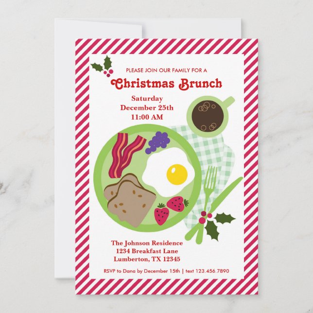 Christmas Brunch Invitation (Front)