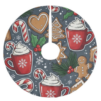 Christmas Brushed Polyester Tree Skirt