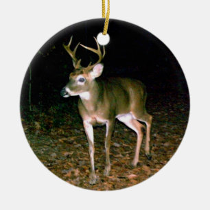 Christmas Buck Deer Ceramic Tree Decoration