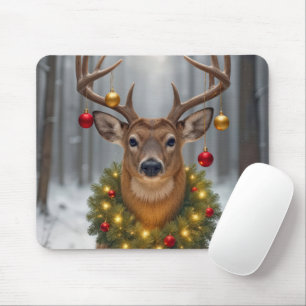 Christmas Buck In Holiday Ornaments Mouse Mat