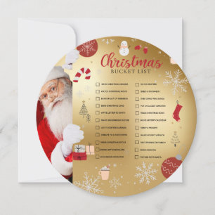 Christmas Bucket List Card