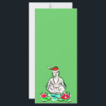 Christmas Buddha drawing<br><div class="desc">A hilarious Buddha drawing... in a Santa hat!  Buddhists have a good sense of humour,  so give this as your holiday cards,  button,  magnets... whatever you want! Add text,  change the background colour or leave it white,  as we have in some cases.</div>