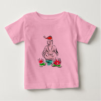 Christmas Buddha drawing