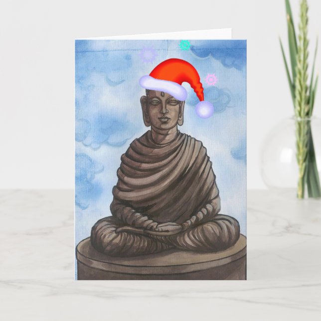 Christmas Buddha! Holiday Card (Front)