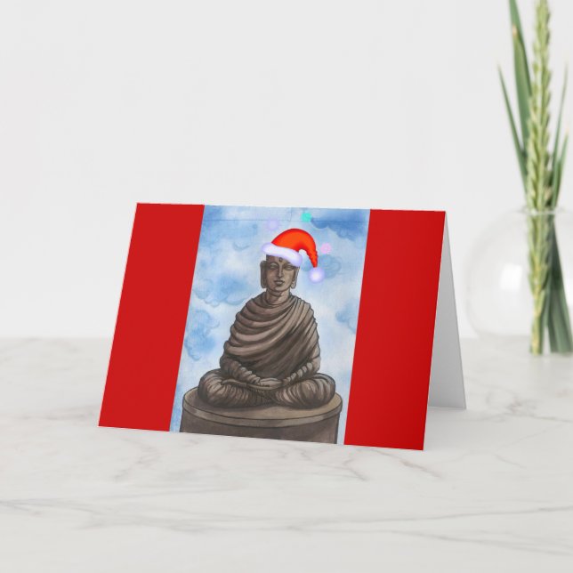 Christmas Buddha! Holiday Card (Front)