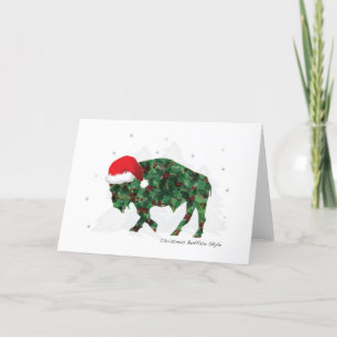 Christmas Buffalo Holiday Card