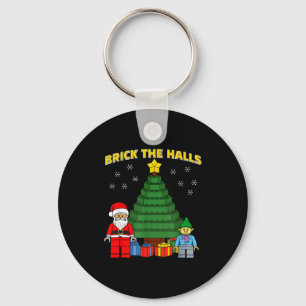 Christmas Building Bricks Brick The Halls Block Bu Key Ring