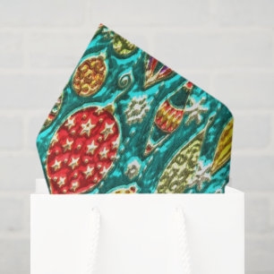 Christmas bulb pattern tissue paper