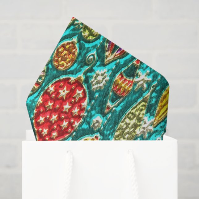 Christmas bulb pattern tissue paper (Gift Bag)