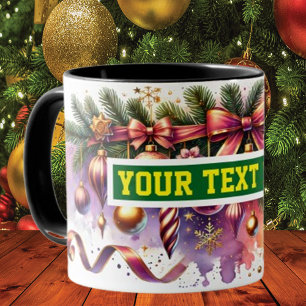 Christmas Bulbs Ornaments Coffee Mug