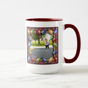 Christmas Bulbs Photo Mug
