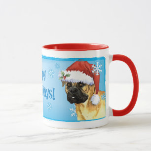 Christmas Bullmastiff Mug