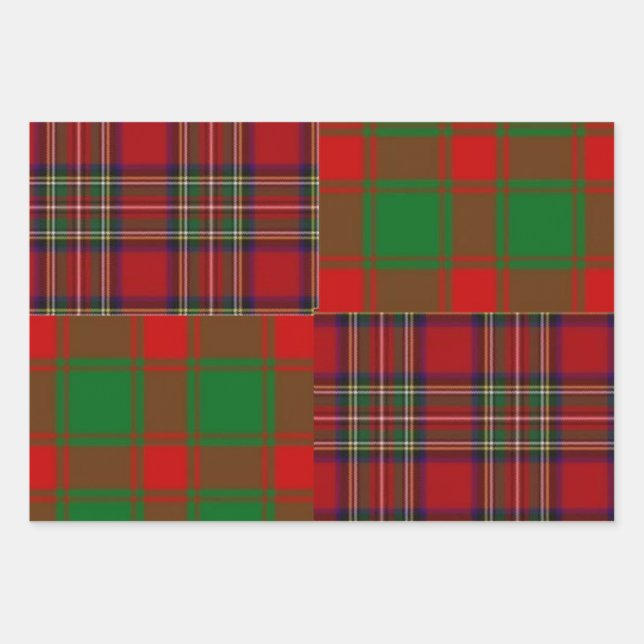 Christmas Bundle of Three Different Wrapping Paper Sheet (Front)