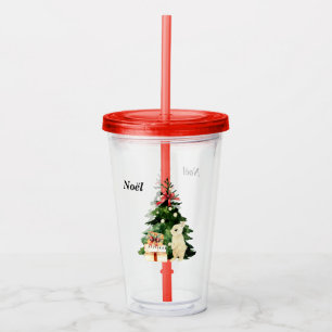 Christmas Bunny Acrylic Tumbler