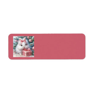 Christmas Bunny Address Labels