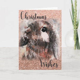 Christmas Bunny Holiday Card
