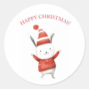 CHRISTMAS BUNNY JUMPING STICKERS