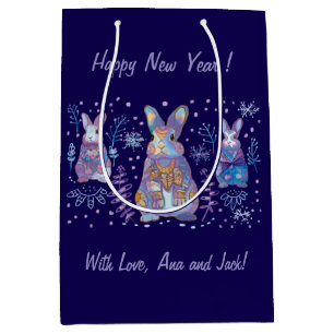 Christmas Bunny  Medium Gift Bag