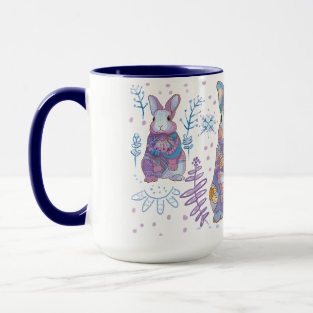 Christmas Bunny  Mug (Left)