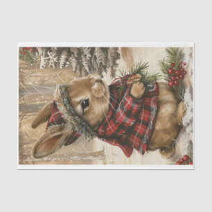 Christmas Bunny Tissue Paper