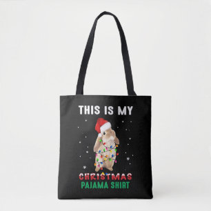 Christmas Bunny Tote Bag