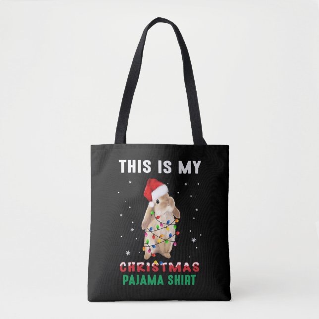 Christmas Bunny Tote Bag (Front)