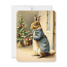 christmas bunny vintage