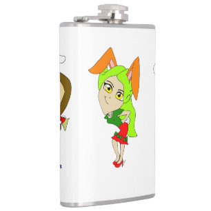 Christmas Bunnygirls   Hip Flask