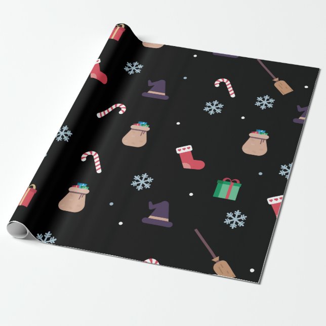 christmas buona befana wrapping paper (Unrolled)