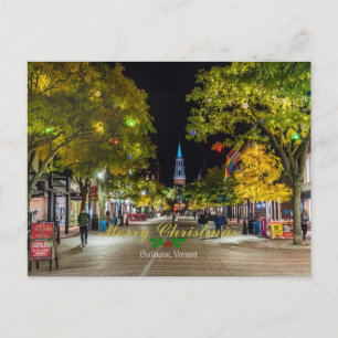 Christmas Burlington, Vermont Postcard