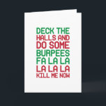 Christmas Burpees Holiday Card<br><div class="desc">Thousands of designs spanning dozens of categories,  all at the best prices. Browse the massive selection and find exactly what you are looking for!</div>