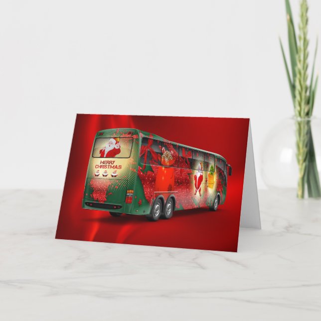 Christmas Bus Holiday Card (Front)