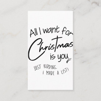 Christmas Business Card