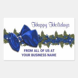 Christmas business greeting seals PERSONALIZE