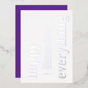 Christmas Business Happy Everything Corporate Foil Holiday Card