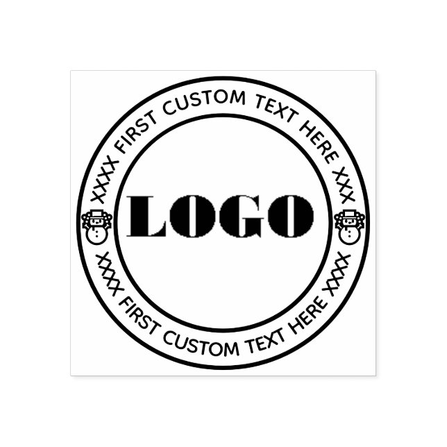 Christmas business logo template slogan website rubber stamp (Imprint)