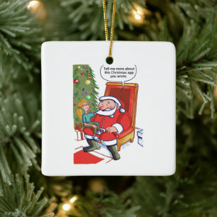 Christmas Business Partners sq ceramic ornament