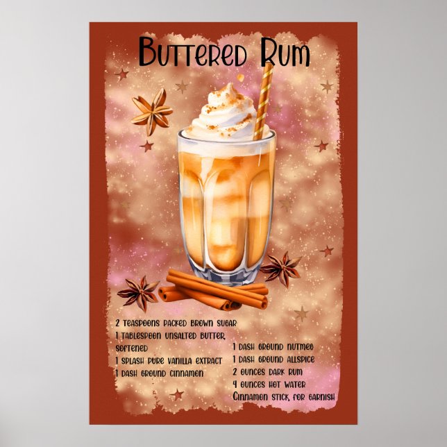 Christmas butter rum recipe Christmas  Poster (Front)