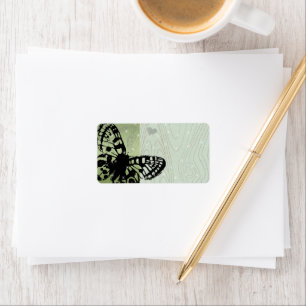 Christmas Butterfly Return Address Labels -