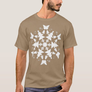 Christmas Butterfly Snowflake Gift Butterfly T-Shirt