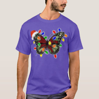 Christmas butterfly wound up in light cord T-Shirt