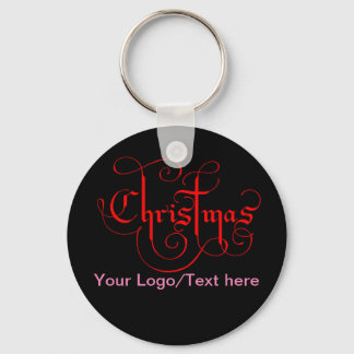 Christmas Button Keychain
