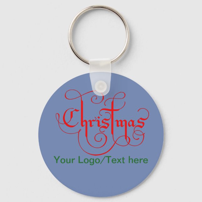 Christmas Button Keychain (Front)