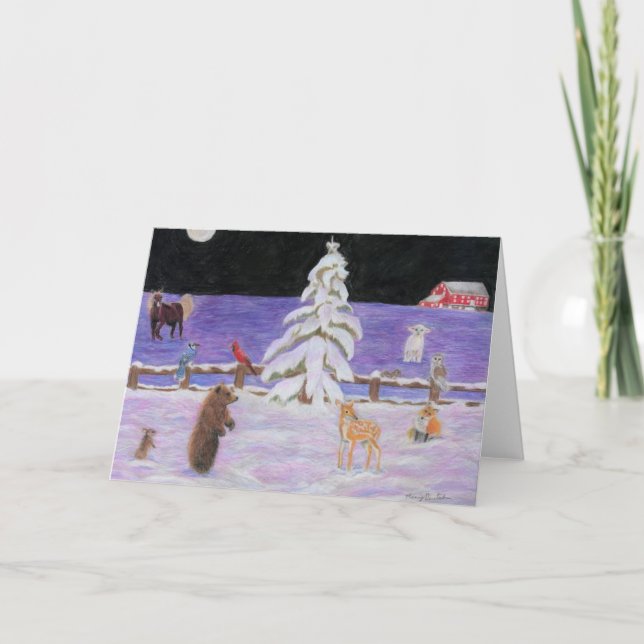 Christmas by Autistic Artist Marci Deutsch Holiday Card (Front)