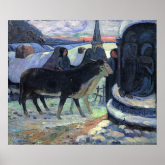 Christmas by Eugène Henri Paul Gauguin Poster