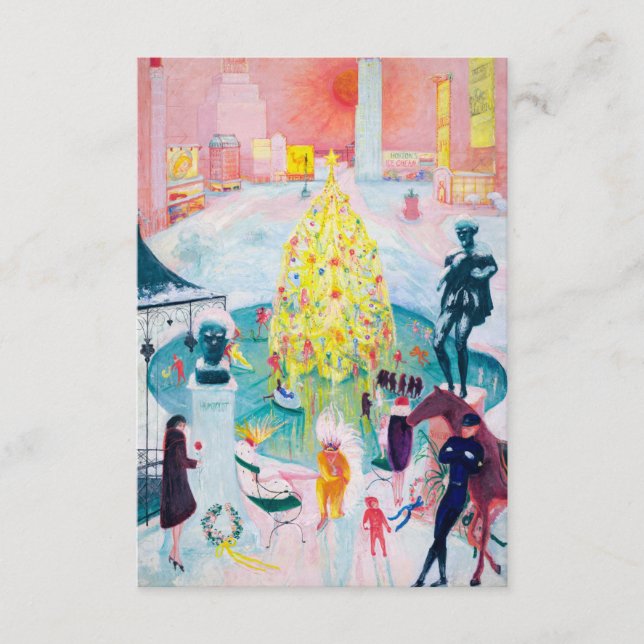 Christmas by Florine Stettheimer Enclosure Card (Front)